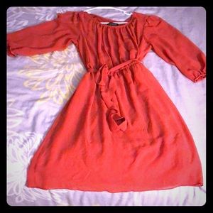 Burnt Orange long sleeve dress